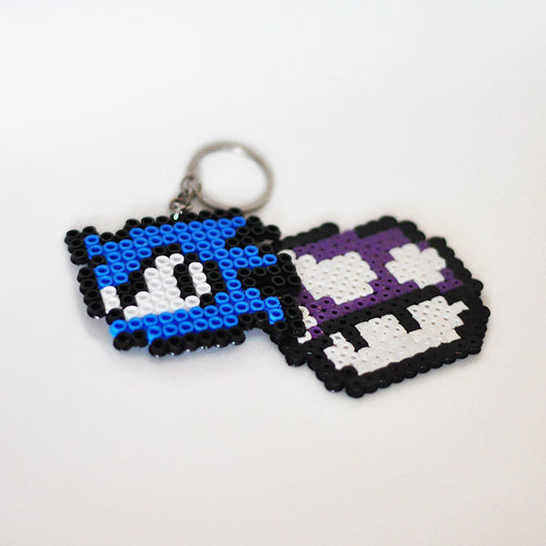 DIY beads key rings inspired by Nintendo characters