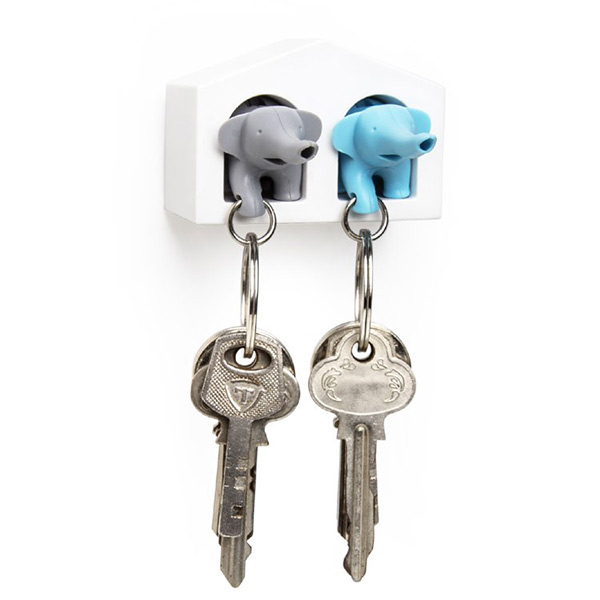Original key holder and key ring - Elephants