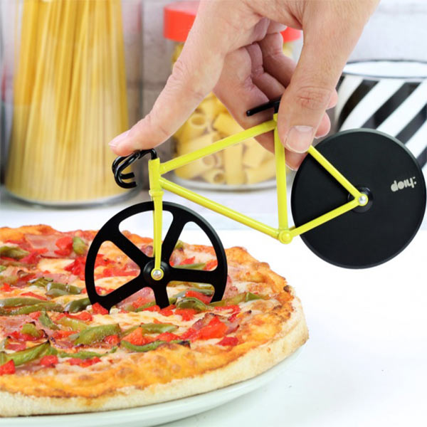 Cortador de pizza en forma de bicicleta - Fixie