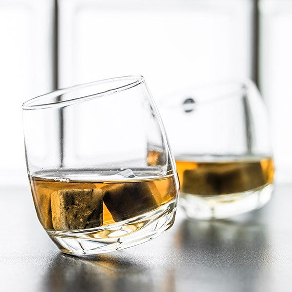 Whisky Glasses with Rounded Base
