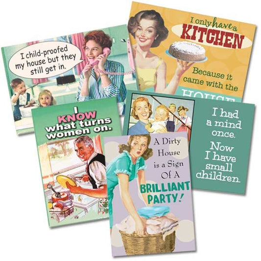 Magnets with retro style - Housework