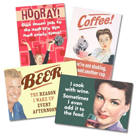 Magnets with retro style - Drinks