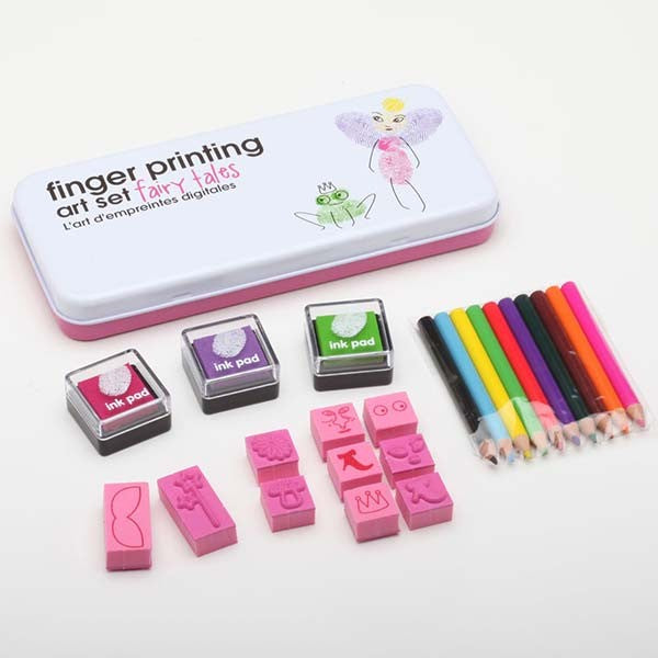 Set para dibujar con las huellas de los dedos