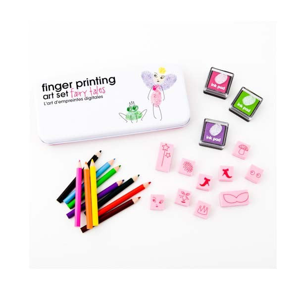 Set para dibujar con las huellas de los dedos