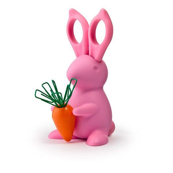 Soporte de tijeras y papel clips - Conejo