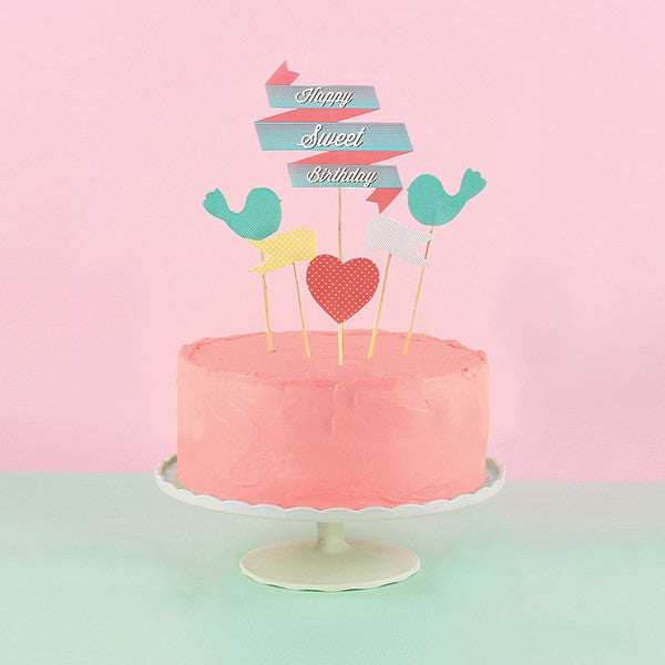 Cake toppers - Happy sweet birthday