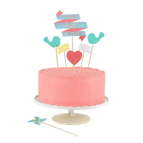 Cake toppers - Happy sweet birthday