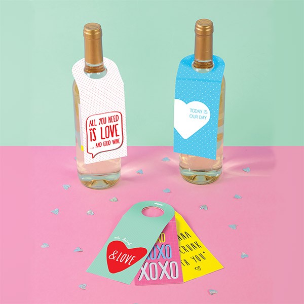 Etiquetas para vino - Love