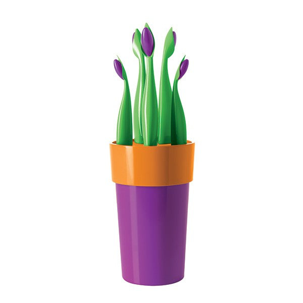 Portacuchillos con forma de planta