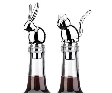 Fancy animal shaped wine topper