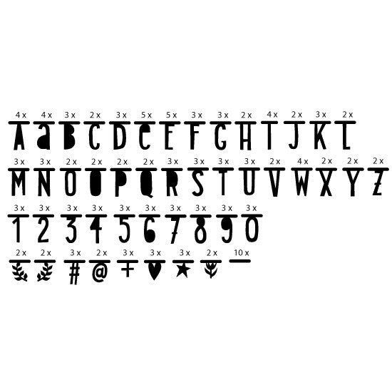 Guirnalda de letras - Negra
