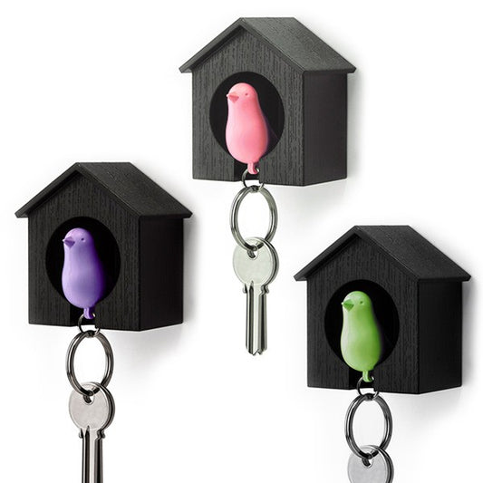 Sparrow Keyring with black house