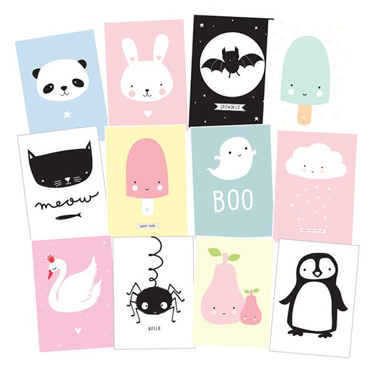 Illustrated cards - Cute Kids
