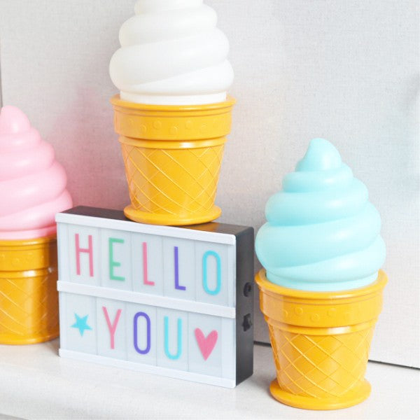 Ice cream lamp