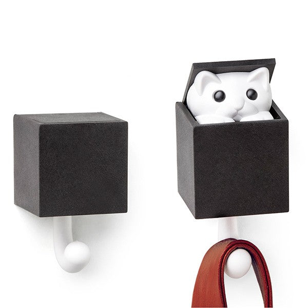 Wall Hook - Cat in box
