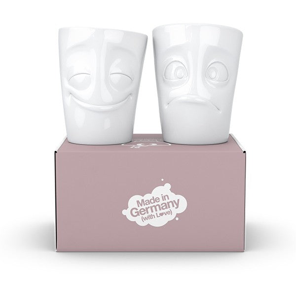 Set de tazas con caritas - Tassen