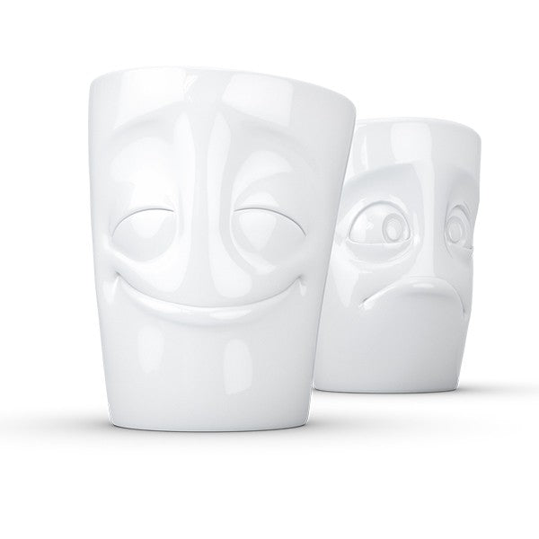 Set de tazas con caritas - Tassen