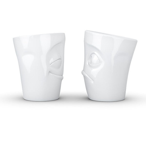 Set de tazas con caritas - Tassen