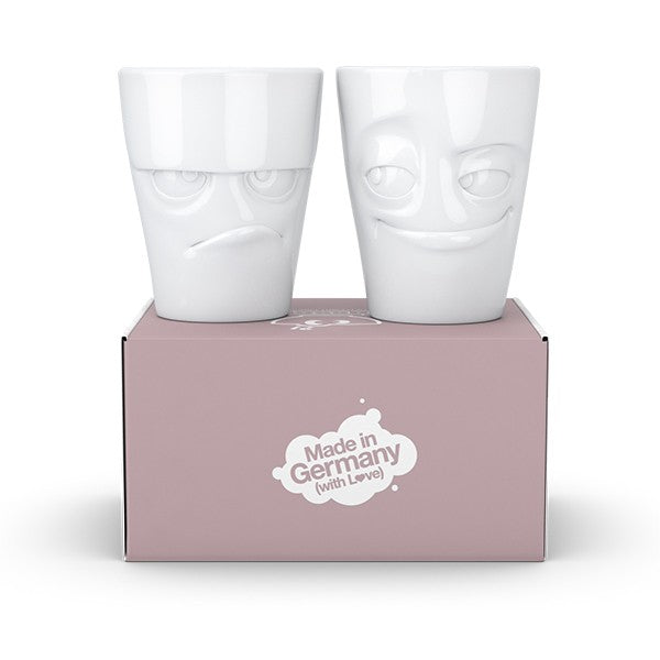 Set de tazas con caritas - Tassen