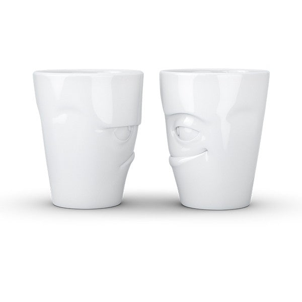 Set de tazas con caritas - Tassen