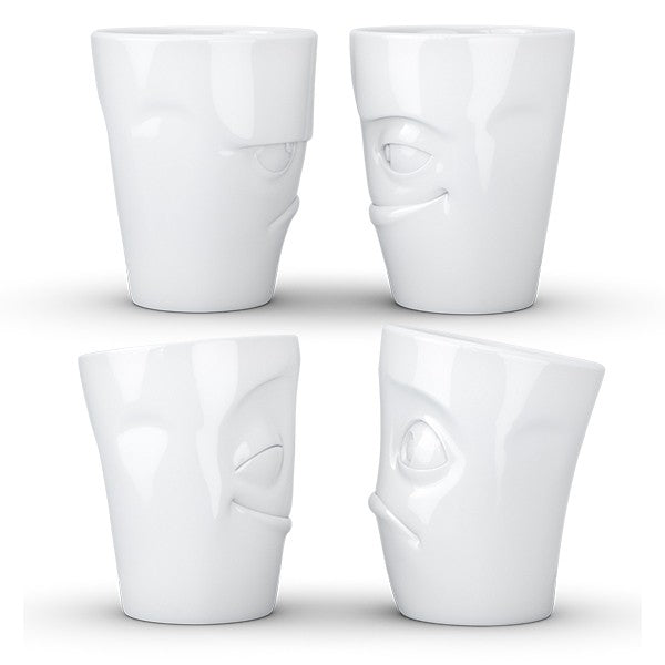 Set de tazas con caritas - Tassen