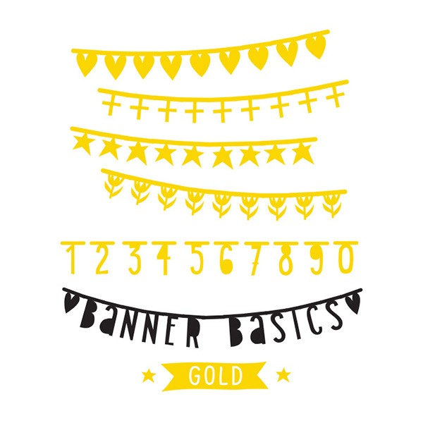 Letter Banner addons - Gold and Silver