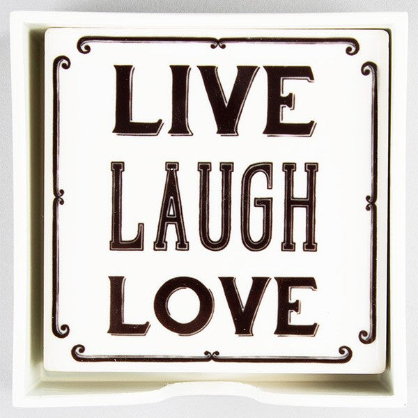 Coasters with positive messages