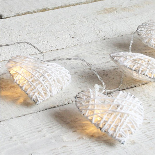 Heart shaped garland LED lights