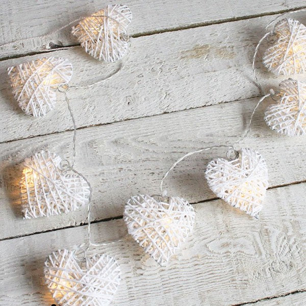 Heart shaped garland LED lights
