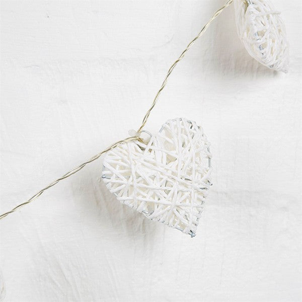 Heart shaped garland LED lights