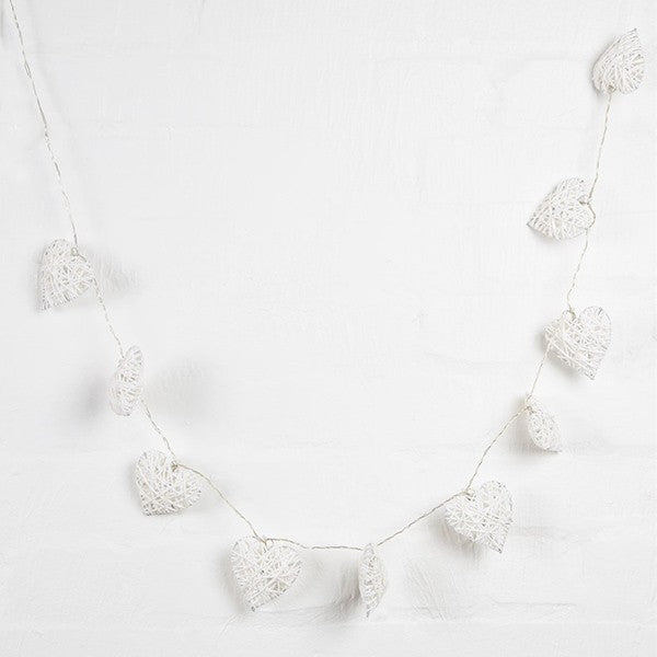 Heart shaped garland LED lights