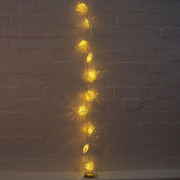 Heart shaped garland LED lights