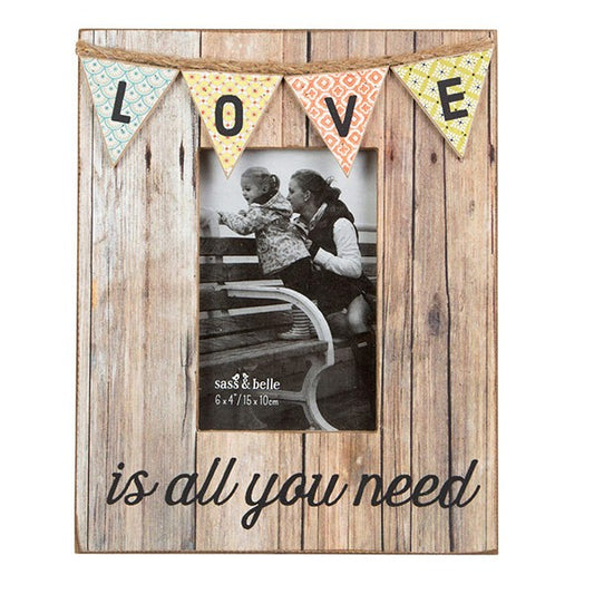 Rustic Photo Frame - Love