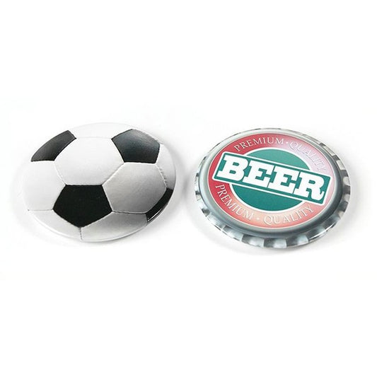 Magnetic Bottle Openers - Beer and Football