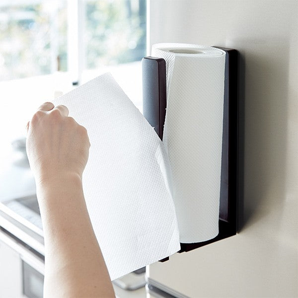 Portarrollos magnético para papel de cocina con apoyo
