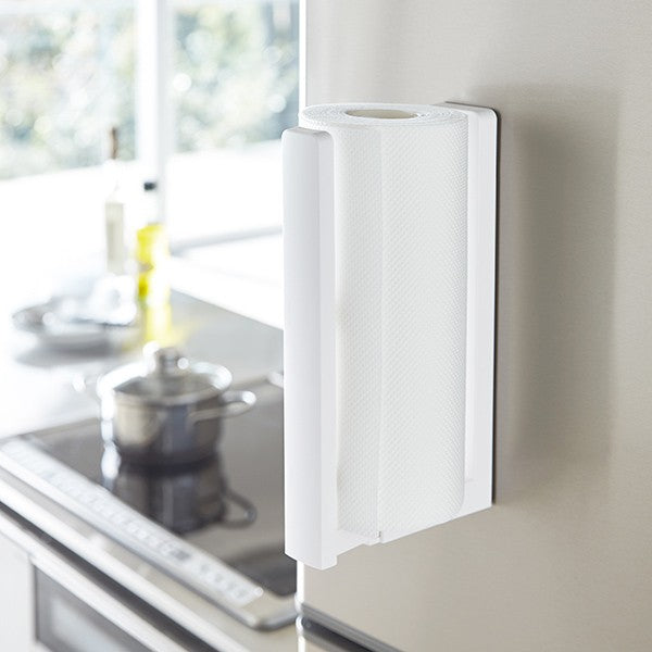 Portarrollos magnético para papel de cocina con apoyo