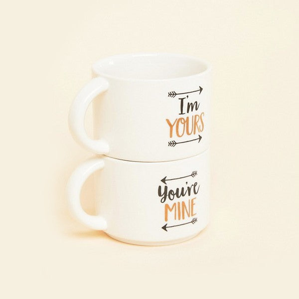 Stacking Mugs - You're Mine I'm Yours