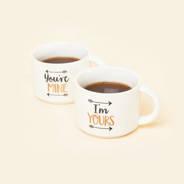 Stacking Mugs - You're Mine I'm Yours