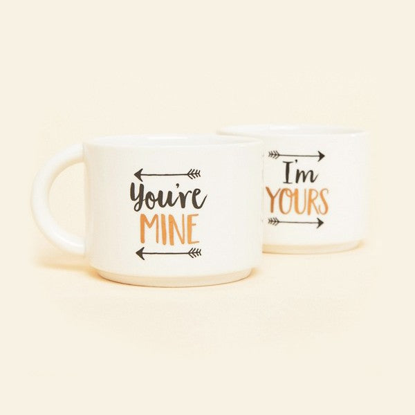 Stacking Mugs - You're Mine I'm Yours
