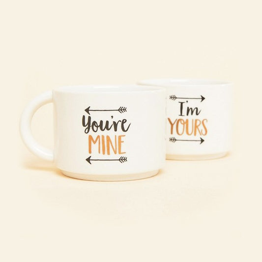 Stacking Mugs - You're Mine I'm Yours
