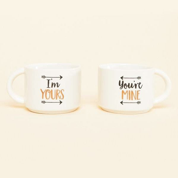 Stacking Mugs - You're Mine I'm Yours