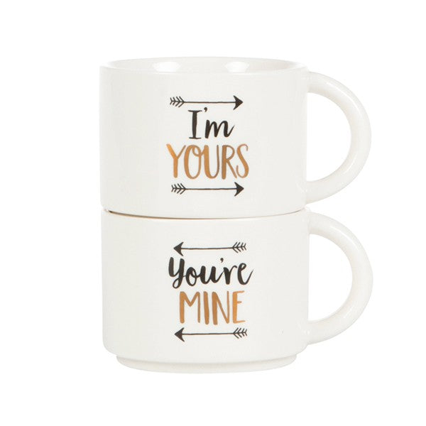 Stacking Mugs - You're Mine I'm Yours