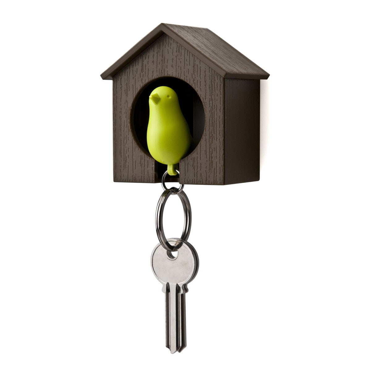 Sparrow keyring with whistle
