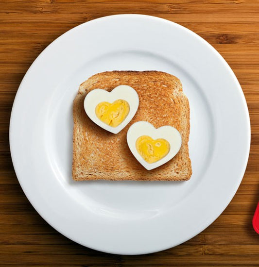 Heart shaped egg mold