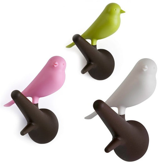 Wall Hooks - Sparrow on brown hook