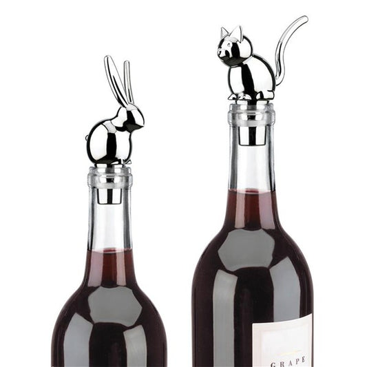 Fancy animal shaped wine topper
