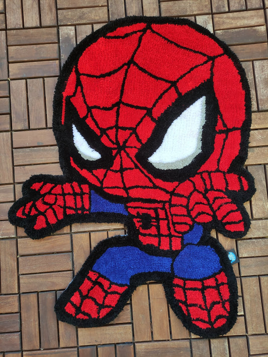 Alfombra en forma de spidey